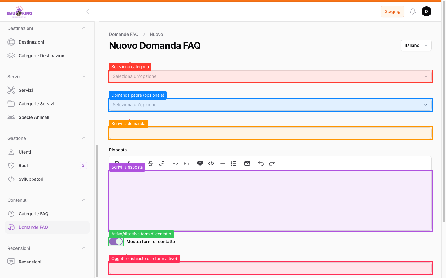 Form creazione — admin (13")