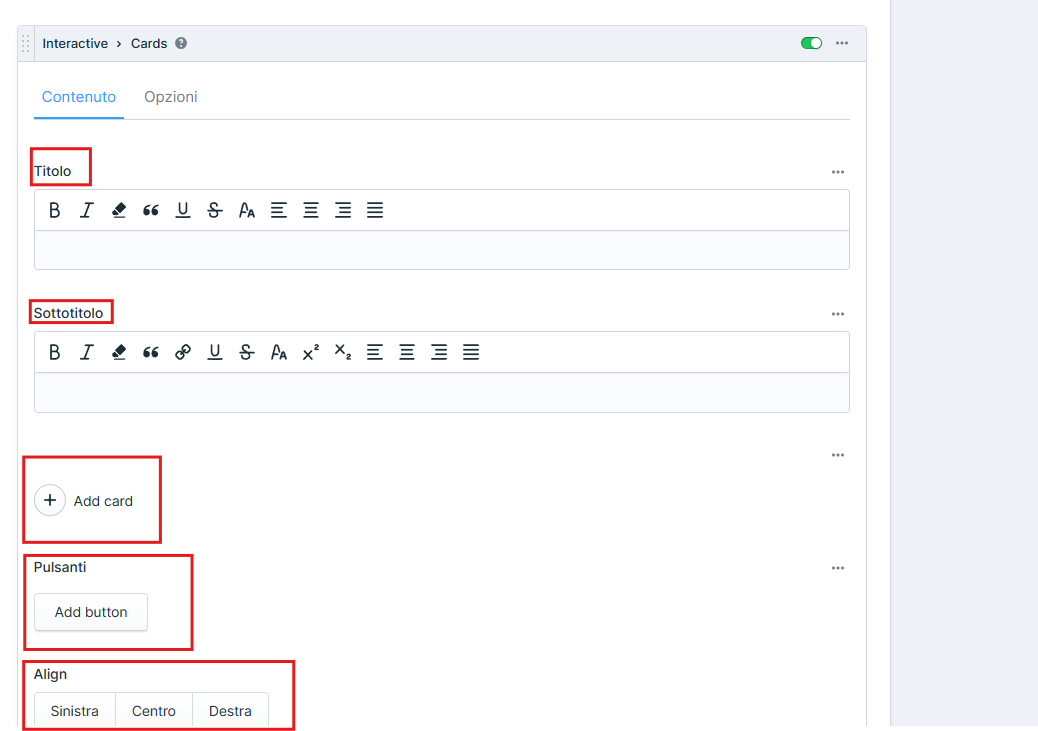 Campo Card Pagebuilder